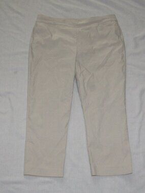 NWT Chicos So Slimming Brigitte Slim Leg Pants Size 2.5P US 14P Smokey Taupe